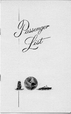 Passenger List 1